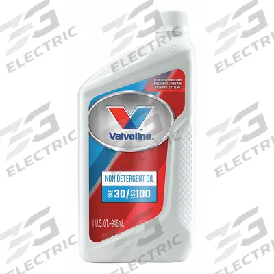 VALVOLINE Engine Oil: Conventional, 1 qt Size, Bottle, 30 - Gasoline Engine Oil