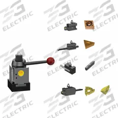 DORIAN Tool Post and Holder Set: CXA, For 14 in to 17 in Lathe Swing (MPN SDN35CXA-FTB). Key specifications — attr1038889: NL75R Tool Holder; attr1033418: DORIAN.