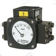 MIDWEST INSTRUMENT Differential Pressure Gauge & Switch: Back, 1/4 in NPT Female, 140, 2 1/2 in Dial (MPN 140-SA-00-O(AA)-50P). Key specifications — Sensor Type: Diaphragm; Series: 140; Housing Material: 316 Stainless Steel; Certificate of Calibration: Not Included; Gauge Accuracy: ±3-2-3%.