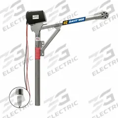 OZ LIFTING PRODUCTS Davit Crane: Steel, Electric, 1,000 lb Max. Load Capacity, 3.3 ft to 5.6 ft (MPN OZ1000DAV-ACW). Key specifications — Material: Steel; Brand: OZ LIFTING PRODUCTS; Body Material: Steel.