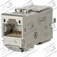 METZ CONNECT Module: Cat6A, Data/HDBaseT/Power, 8 Poles, Straight, Cable, Female Straight, Female (MPN 130B11-E). Key specifications — Housing Material: Zinc Die-Cast; Mounting Type: Cable; Connector Color: Metallike; Performance Category: Cat6A; Application: Power; Connection Type: Insulation Displacement; Connector Gender: Female; Connector Orientation: Straight.