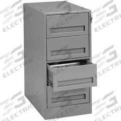 TENNSCO Drawer Pedestal: Drawer, Steel, 15 in Overall Wd, 24 in Overall Dp, Gray, 15 in x 24 in (MPN MD-1524 MED GREY). Key specifications — Material: Steel; Brand: TENNSCO.