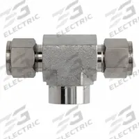 BRENNAN INDUSTRIES Single Ferrule Instrumentation Fittings: Compression x Compression x FNPT (MPN NS2602-06-06-04-SS). Key specifications — Series: NS2602; Compatible Fitting Brands: Parker CPI; Brand: BRENNAN INDUSTRIES.