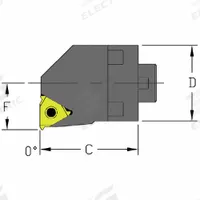 ULTRA-DEX USA Indexable Thread Cutting Unit Head (MPN 912-000-023)