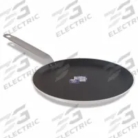 CRESTWARE Crepe Pan: 8 1/2 in Bottom Dia, Teflon (MPN CRE8)