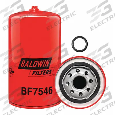 BALDWIN FILTERS Fuel Filter: Spin-On, 3 11/16 in Outside Dia, 1"-14 Thread Size, Cellulose - Spin-On Fuel Filters