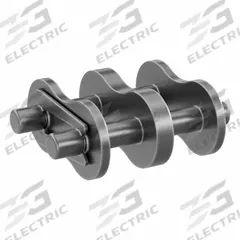 TRITAN Roller Attachment Link: For Std Roller Chains, 40, Double Strand, 1/2 in Pitch, Steel, Plain (MPN 40-2R CL). Key specifications — Link Type: Connecting; Brand: TRITAN.