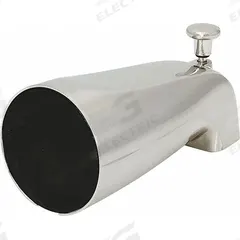 APPROVED VENDOR Diverter Spout: 1/2 in Connection Size, IPS Connection, 5 1/4 in Spout Reach (MPN 15080). Key specifications — Tub Spout Connection Type: IPS; Trim Finish: Brushed Nickel; Tub Spout Material: Zinc; Brand: APPROVED VENDOR.