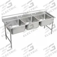 ELKAY Scullery Sink: 3 Bowls, 42 1/4 in Overall Ht, 67 1/2 in Overall Lg, 29 3/4 in Overall Wd (MPN RNSF83544). Key specifications — Brand: ELKAY.