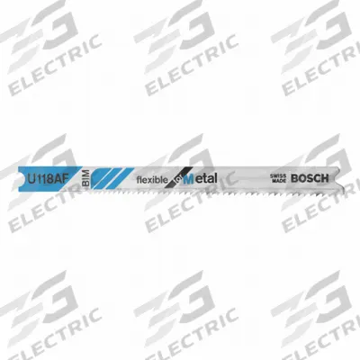 BOSCH Jigsaw Blade: 17/24, 2 3/4 in Blade Lg, Bi-Metal, Bi-Metal, U Shank, 1 Pieces - Metal-Cutting Blades