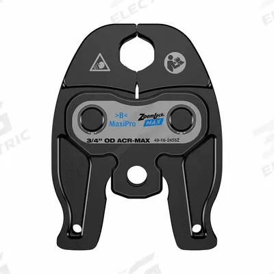 MILWAUKEE Press Jaw: 3/4 in Pipe, Forged Steel, For ZoomLock MAX - Jaws for Compact Press Tools