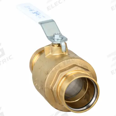 APOLLO Manual Two-Way Ball Valve: 3 in, Brass, Straight, Press x Press - Brass Ball Valves