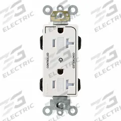 LEVITON Plugs and Receptacles: Duplex, 5-20, White, 125V AC, 20 A, 2 Pole / 3 Wire (MPN MT163-2W)