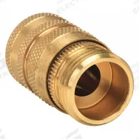 WESTWARD Garden Hose Adapter: 3/4 in x 3/4 in Fitting Size, Male x Female, For 3/4 in Hose I.D. (MPN 4KG98). Key specifications — Fitting Connection Type: GHT with Auto Shut Off x GHTwith Auto Shut Off; Fitting Gender: Male x Female; Brand: WESTWARD.