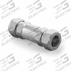 HAM-LET Check Valve: Poppet, Inline Valve Body, 1/8 in Pipe Size, Let-Lok® x Let-Lok®, Let-Lok, FKM (MPN H-400-SS-L-1/8"-10 PSI). Key specifications — Brand: HAM-LET; Seat Material: 316 Stainless Steel.