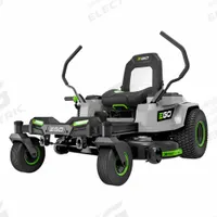 EGO Riding Lawn Mower: Riding, POWER+, Yard up to 1 1/2 acre, Rear-Wheel Drive, 42 in Cutting Wd (MPN ZT4214L). Key specifications — Brand: EGO; Deck Material: Steel; Battery Capacity: 6.0 Ah.