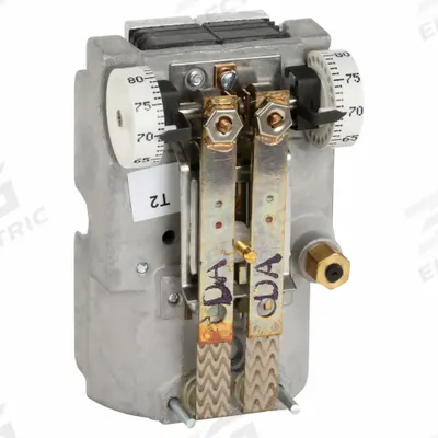 JOHNSON CONTROLS Pneumatic Thermostat: 55° to 85°F (Day/Night), Vertical, No, Day/Night - Dual-Temperature Thermostats