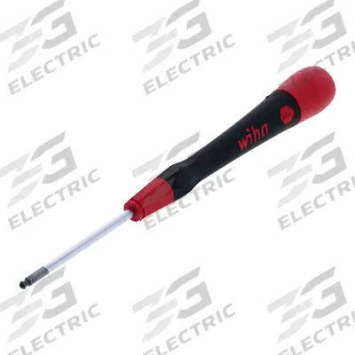 WIHA Screwdriver: PicoFinish, Std Lg, 3/32 in Tip Size, 5 3/4 in Overall Lg - Ball End Precision Hex Screwdrivers