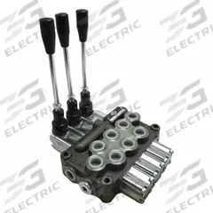 HYDRO CUSTOM Hydraulic Directional Control Valve: Four-Way / Three Positions, Tandem Center (MPN 228908). Key specifications — attr1017968: HYDRO CUSTOM; attr1017969: Tandem Center; attr1018005: Spring Center.