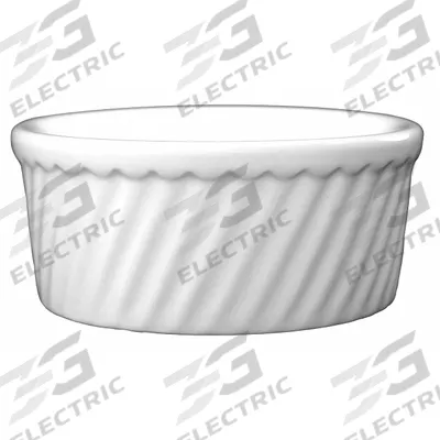 ITI Swirl Souffle Dish: 8.5 oz Capacity, 1 7/8 in Overall Dp, 4 3/8 in Overall Dia - Souffle Dishes
