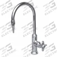 WATERSAVER FAUCET COMPANY Laboratory Faucet: Faucet, Single-Post, 1 Handles, Cross, Serrated Nozzle (MPN L694). Key specifications — Brand: WATERSAVER FAUCET COMPANY; Color/Finish: Chrome; Inlet Connection Type: IPS; Product Type: Faucet.