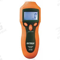 EXTECH Tachometer: +/-0.05% RPM Accuracy, 1 RPM, 99,999 RPM Max Contact RPM, Included, NIST, LCD (MPN 461920-NIST). Key specifications — Includes: Reflective Tape; Brand: EXTECH; Digital Display Screen Type: LCD; RPM Accuracy: +/-0.05%; RPM Resolution: 1 RPM; Calibration Certificate: Included.