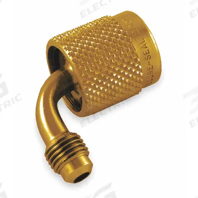 JB INDUSTRIES Adapter: 2 in Lg, 90° Angle, Input 1/4 in Female SAE Right-Hand - Manifold Hose Adapters, Couplers & Unions