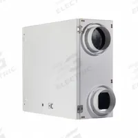 Energy-Recovery Ventilator: Side Port, 145 cfm @ 0.400 in SP, 84% Max. Efficiency, Variable Speed (MPN FC-150EC-ERV). Key specifications — Brand: FIELD CONTROLS; Nameplate Voltage: 120V AC; Defrost Type: Exhaust Only; Electrical Connection: Plug-In; Energy Recovery Wheel: Fixed Plate Core; Number of Speeds: Variable.