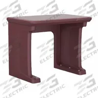 CORTECH Freestanding Desk: Burgundy, 29 in Overall Ht, 36 in Overall Wd, 24 in Overall Dp, ISO 22196 (MPN 7607BY). Key specifications — Brand: CORTECH; Furniture Series: Endurance; Material: Polyethylene.