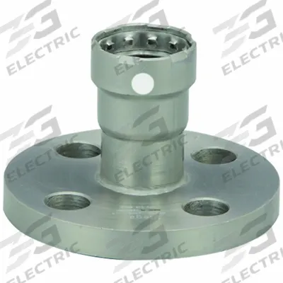 VIEGA MEGAPRESS Crimp Adapter Fitting: 1 1/2 in Pipe x 4 in Pipe Size, Press-fit x Flange - Steel Press Pipe Flanges