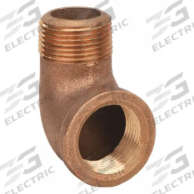 APPROVED VENDOR Metal Pipe Elbow: 90° Elbow, 1 1/4 in x 1 1/4 in, Brass - Low-Pressure Threaded Pipe Fittings