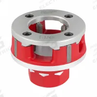MILWAUKEE Pipe Threading Die Head: 11R, For 1 1/4 in Pipe, NPT, Alloy, Right Hand (MPN 48-36-1310). Key specifications — attr530269: NPT; attr530258: Alloy; attr530251: Right Hand; attr530247: MILWAUKEE.
