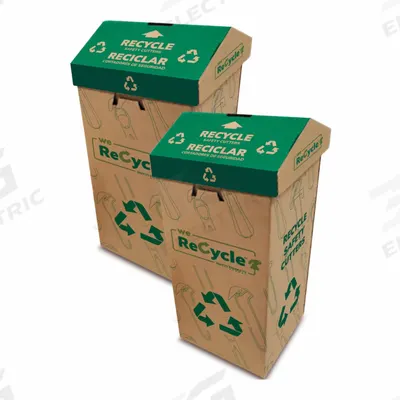 KLEVER Blade Disposal Unit: Safety Cutter Recycling Container, (600) Safety Cutters - Blade Disposal Containers