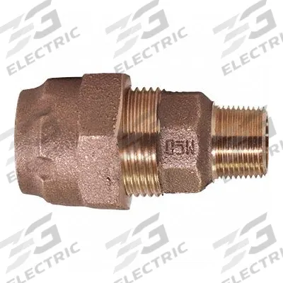 A.Y. MCDONALD Compression Fitting Adapter: 3/4 in OD x 3/4 in pipe Fitting Size - Brass Compression Fittings for Waterworks