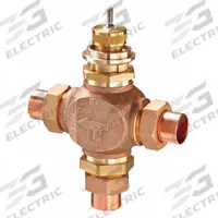 Hydronic Globe Valve: 3-Way, 11.6 CV Flow, 1 in Female Union Sweat, Bronze Body, Tee (MPN VG7882NT). Key specifications — Manufacturer Part Number: VG7882NT; Brand: JOHNSON CONTROLS; Seat Material: Brass.