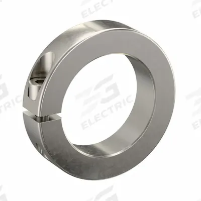RULAND MANUFACTURING Shaft Collar: 1-Piece, Metric, Round, Clamp-On, 55 mm Bore Dia - Stainless Steel Shaft Collars