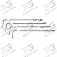 FLUKE Stake Set: 25 m_50 m Cable Lg, 12 in Stake/Grounding Rod Lg, Fluke-ES-162P4. Key specifications — Cable Color: Blue; Manufacturer Part Number: Fluke-ES-162P4; For Use With: Earth Ground Resistance Tester; Product Type: 4-Pole Stake Kit; Includes: (3) Earth Stakes; Compatible with Manufacturer Model Number: 1625; Compatible with Grainger Part Number: 1FBK6; Brand: FLUKE.
