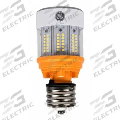 HID Replacement LED Bulb: Corncob ED17, Medium Screw (E26), 35 W Watt, 4000K, LED, 120 to 277V (MPN LED35ED17/740/HAZ). Key specifications — Color Temperature: 4000K; Brand: GE LAMPS; Shatter-Resistant: No.