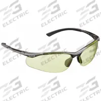 BOLLE SAFETY Safety Glasses: Amber Lens, Half-Frame, Platinum, Dielectric, Gray Frame (MPN 40046). Key specifications — Brand: BOLLE SAFETY; Frame Color: Gray; Lens Color: Amber; Lens Properties: Advanced Anti-Fog.