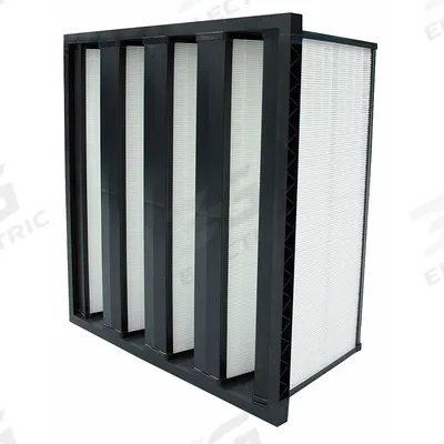 GRAINGER V-Bank Air Filter: 20 in x 24 in x 12 in, Fiberglass, Single Header - MERV 14 V-Bank Air Filters