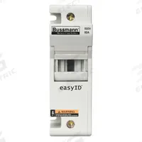 BUSSMANN Fuse Block: Finger-Safe, 3 Pole, 600 V AC, DIN Rail Mounting, Box Lug Termination (MPN CH60J3). Key specifications — Brand: BUSSMANN.