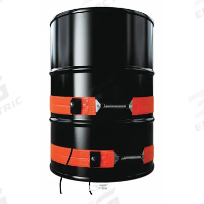 BRISKHEAT Drum Heater: 230V AC, 700 W Watts, 0°F to 160°F, Silicone Rubber, IP54 - Drum & Bucket Band Heaters