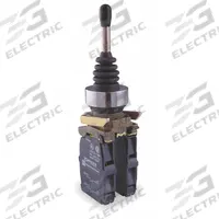 SCHNEIDER ELECTRIC Joystick Operator: Vertical Operation, 2 Positions, 1NO, Maintained, Non-Latching (MPN XD4PA12). Key specifications — Bezel Material: Metal; Contact Form: 1NO; Switch Action: Maintained; Series: XB4; Brand: SCHNEIDER; Number of Positions: 2 + Center Off.