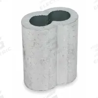 DAYTON Wire Rope Oval Sleeve: Oval Sleeve, Swage, 1/4 in Compatible Rope Dia, Copper, 25 PK (MPN 2VKC1). Key specifications — Material: Copper; Brand: DAYTON; Finish: Zinc Plated.