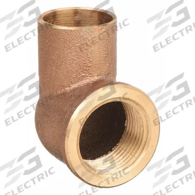 NIBCO Sweat Fitting Elbow: 3/4 in CTS x 3/4 in Pipe, Cup x FNPT, Cast Copper (MPN C7073-3/4) - Cast Copper & Bronze Tube Fittings