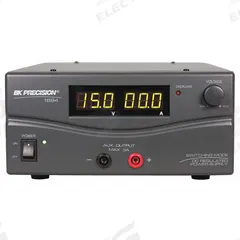 B&K PRECISION DC Power Supply: Switching Digital DC, 4.33 in H x 8.66 in W x 14.17 in D, LED, 1694. Key specifications — Load Regulation Voltage: 0.1% + 5 mV; Calibration Certificate Type: Not Certified; Manufacturer Part Number: 1694; Brand: B&K PRECISION; Includes: Remote Control Connector; Line Regulation Voltage: 0.05% + 3mV; Load Regulation Current: 0.1% + 5 mV; Ripple Voltage Regulation: 40 mVpp.