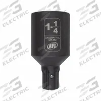 INGERSOLL RAND Impact Socket: SAE, 1 1/4 in Socket Size, 6-Point, Deep, 2 61/64 in Overall Lg (MPN DXS2SH1-14L). Key specifications — attr1215501: INGERSOLL RAND; attr1215515: Manganese Phosphate; attr1215518: 1-1/4 in.