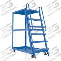 APPROVED VENDOR Vertical-Access Utility Cart: 1,000 lb, 51 in L x 28 in W Shelf, U-Shaped (2) (MPN SPS-HF-2852). Key specifications — Caster Wheel/Tread Material: Rubber; Brand: APPROVED VENDOR; Caster/Wheel Configuration: (2) Swivel with Brake.