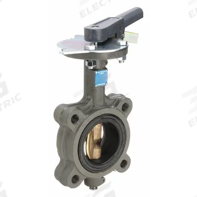 MILWAUKEE VALVE Butterfly Valve: 3 in Pipe Size, Concentric, 200 psi Max. Pressure (CWP) - Cast Iron General-Service Butterfly Valves