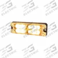 ECCO Warning Light: Flashing Beacon, Amber/Green, 1/2 in Overall Wd, 1 1/8 in Overall Ht, LED (MPN ED3511AG). Key specifications — Operating Voltage: 12-24V; Number of Flash Patterns: 69; Includes: Light / Mounting Hardware; Electrical Connection: 20 AWG Wires; Mount Type: Screw; Brand: ECCO; Shape: Rectangular; Lighting SAE Class Rating: SAE Class 1.